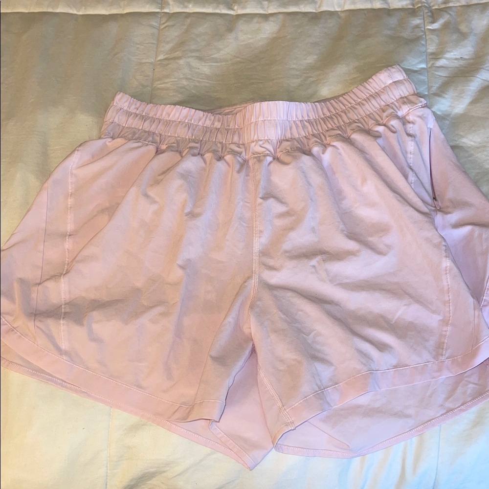 Lululemon Sweet Meadow Pink Track That 5” high rise shorts